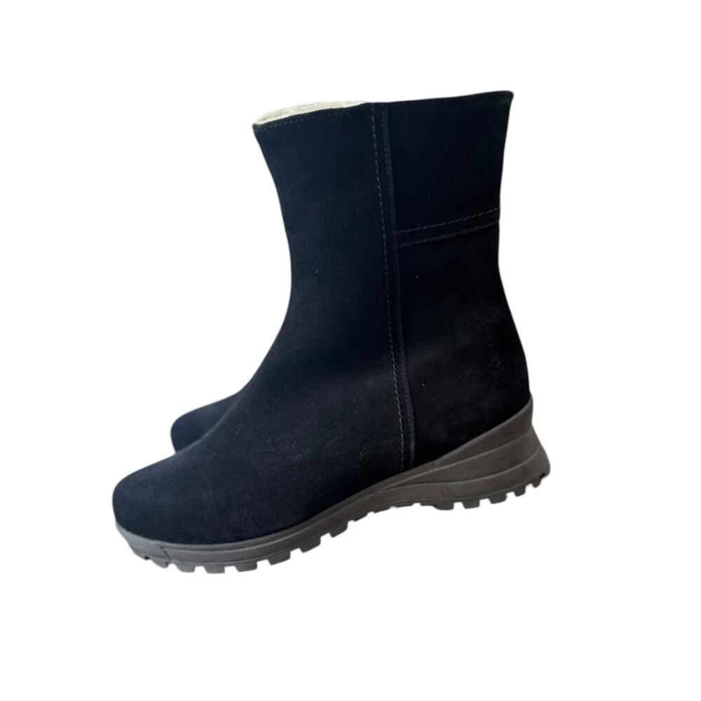 La Canadienne Aidan City Dry Genuine Shearling Lined Black Waterproof Boots - Picture 5 of 11